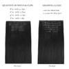 HOTBANANA Seamless Clip in Hair Extensions 16 inch 130g 7pcs