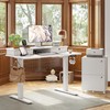 TIQLAB 48 * 24 Inch Standing Desk with Two Drawers,
