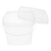 Levemolo Plastic Square Bucket Food Storage Container Handle Food Grade