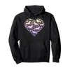 Colorful Cute Hearts Shape Silhouette Lover - Animal Horse Pullover
