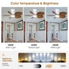 Kviflon Low Profile Ceiling Fans with Lights and Remote/APP Control,