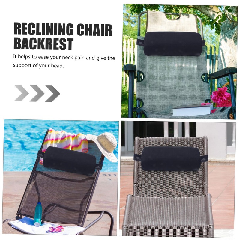 Mikinona Beach Chair Headrest Pillow Neck Protection Deck Chair Accessory