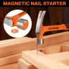 Jorgensen 22 oz Framing Hammer, Straight Claw Hammer with Magnetic