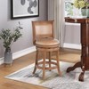 Boraam Augusta Swivel Counter Stool - Chestnut Wire-Brush