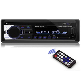 1 Din Car Radio Auto Audio Stereo Autoradio Bluetooth USB AUX FM Radio Support Rear View Camera and Steering Wheel Remote Control
