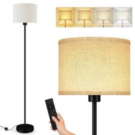 Floor Lamps for Living Room, Stepless Dimmable Floor Lamp with Remote, 2700K-6500K Colors Temperature & Brightness Adjustable,10W/1200LM Bright LED Floor Lamp, Modern Standing Lamp for Bedroom/Office