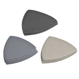 sourcing map Triangle Detail Sandpaper Set 800/1500/3000 Grit 3-1/2 Inch Velcro Silicon Carbide Sanding Pads Pack of 15