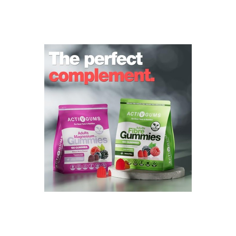 Adults Magnesium 180 Vegan Gummies | Mixed Berry | 150mg