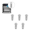 5Pcs 3D Printer Nozzles Set Stainless Steel 1.75mm 0.4mm Brass