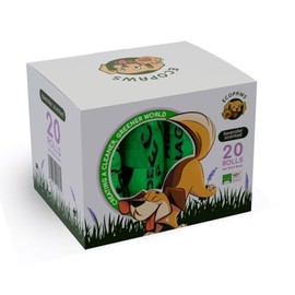 EcoPaws - Plant Based Lavender Scented Dog Poop Bags, 300 Count, Biodegradable & standard size, Durable and 100% leak-proof, Easy to Use Free Dispenser