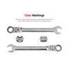 TEKTON 13 mm Flex Head 12-Point Ratcheting Combination Wrench |