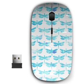 KAWAMOUSE 2.4G Ergonomic Portable USB Wireless Mouse for PC, Laptop, Computer, Notebook with Nano Receiver (Dragonfly)