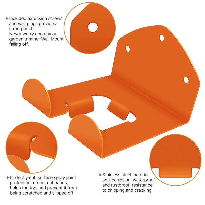 Garage Organization Weed Eater Holder Shed Organizer, Trimmer Rack Garden