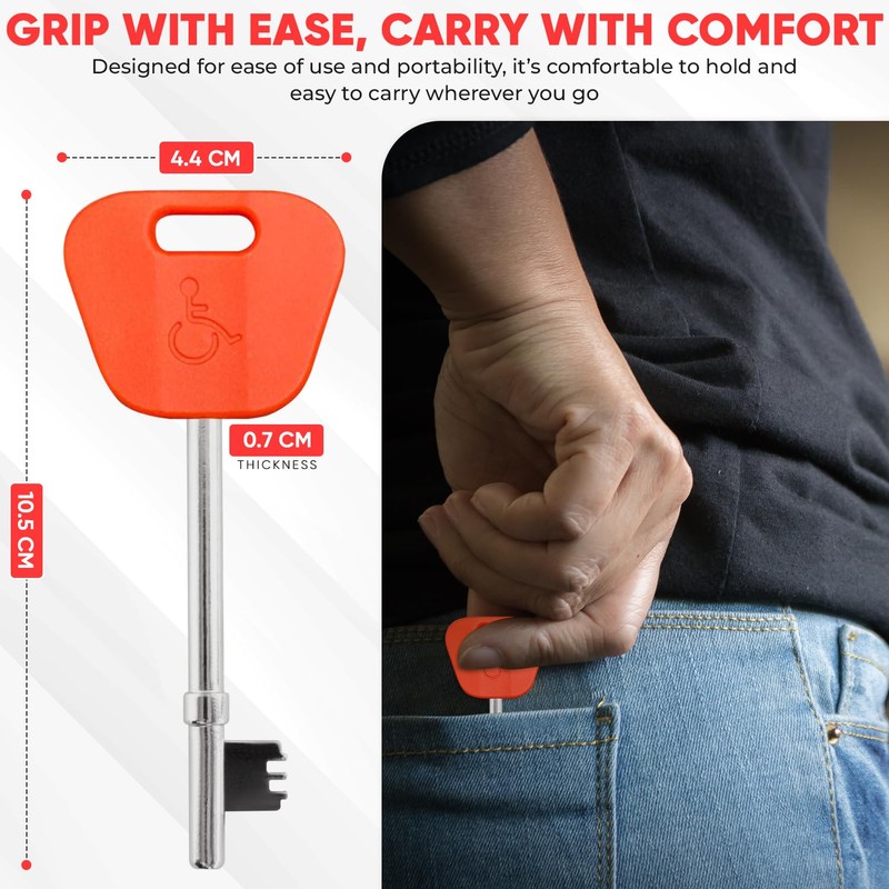 Disabled Toilet Keys, Compatible with Radar Key for Disabled Toilets