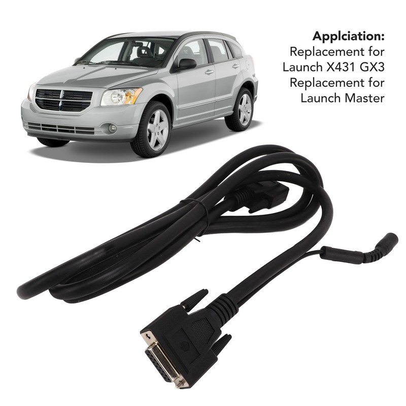 Car Diagnostic Cables Flexible Stable Connection OBD2 Adapter Cable Replacement