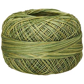 Lizbeth Size 80 HH80138 Cotton Thread, Leafy Greens