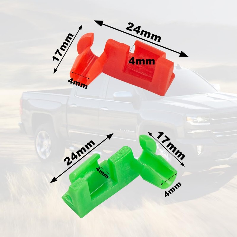 8 Pair Rod Retainer Clips, Left & Right Tail Gate
