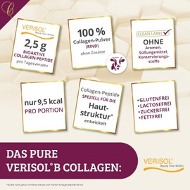 Cellufine® Premium Verisol Collagen Powder 300 g, Beauty Collagen Powder with Bioactive Collagen Peptides, Natural & No Preservatives, 120 Servings with Very High Bioavailability