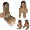 Blonde Ombre Lace Front Wig Human Hair Highlight Balayage Brown