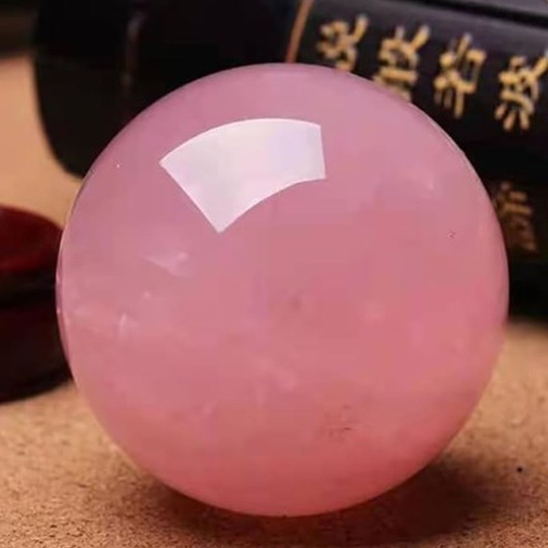 Pink Crystal Ball 2 Inch Natural Rose Quartz Sphere Ball