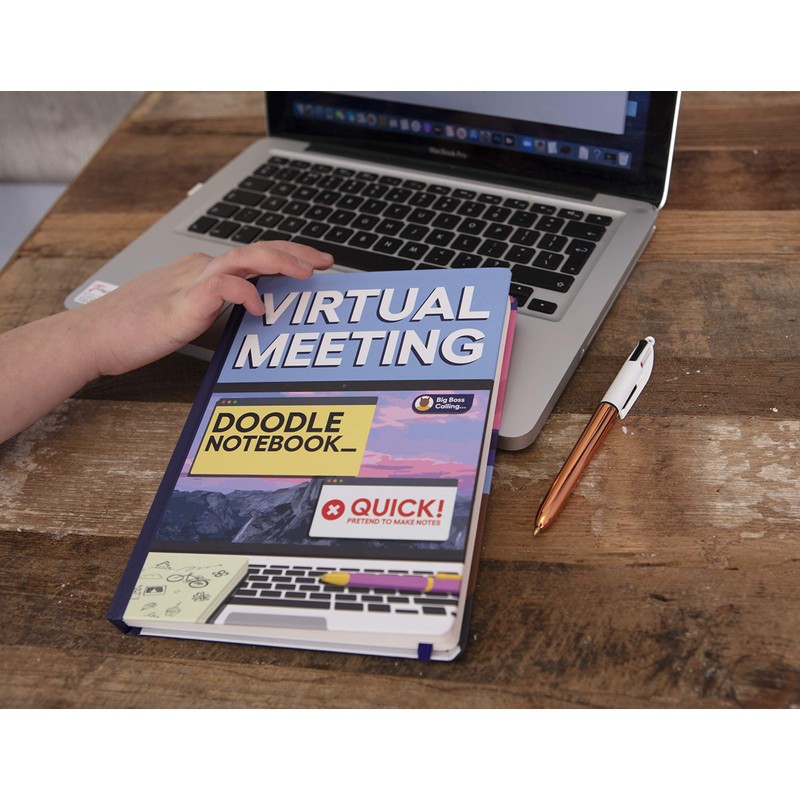 Virtual Meeting Doodle Notebook