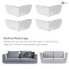 SUMNACON 4Pcs 5.5cm Metal Sofa Legs Furniture Feet Wardrobe Leg,