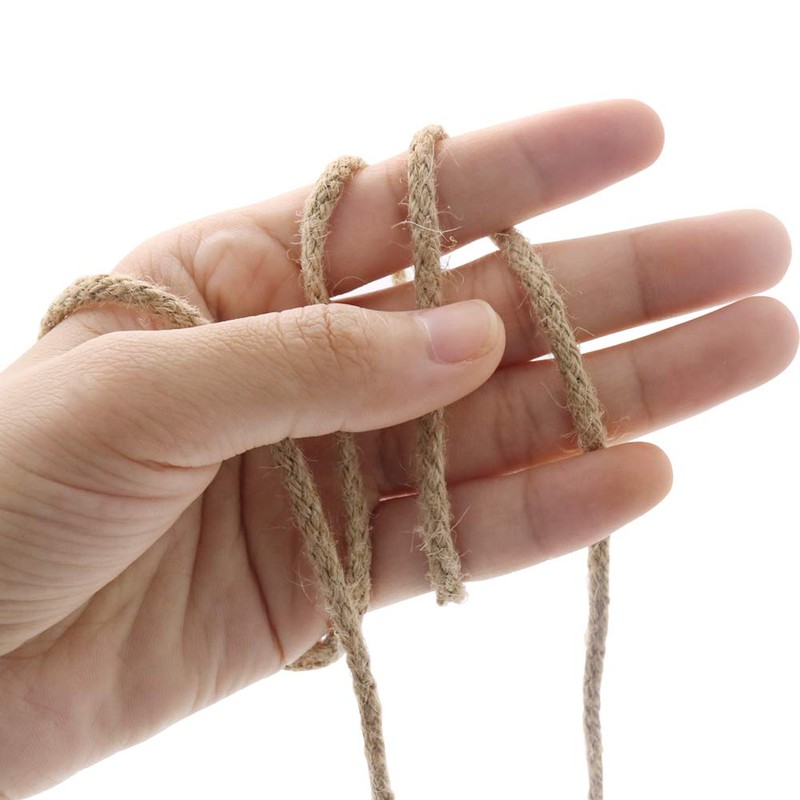 3.5mm Thick Garden Twine String, 61M Braided Jute Twine for