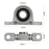 sourcing map 4pcs KP001 Flanged Pillow Block Bearings 12mm Bore,
