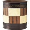 Popular Bath Waste Basket, Zambia Collection, Animal Print/Beige