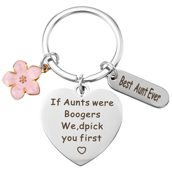 Tyqour Aunt Gifts Keychain for Aunts Best Auntie Birthday Gifts