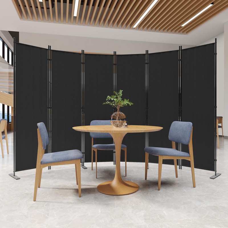 C-Hopetree 6 Panels Room Divider, 6 Ft Tall Indoor Folding