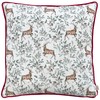 Evans Lichfield Festive Reindeer Cushion Cover,43 x 43cm, Scarlet