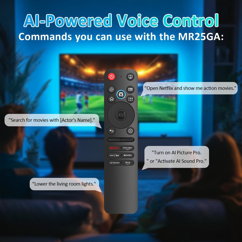 MR25GA AI Magic Remote for All 2022-2025 LG TVs-with Voice