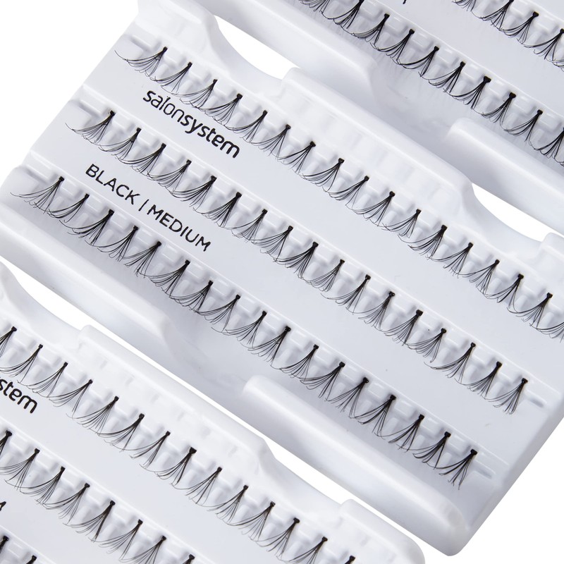 Salon System Individual Lashes SALON VALUE PACK Black Medium by