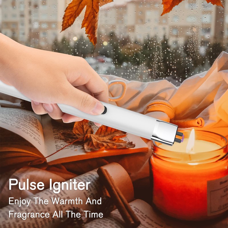 REIDEA Lighter Electronic for Candle, Windproof Flameless USB Rechargeable Arc