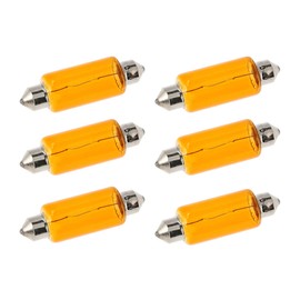 AKF Set of 6 Festoon Bulbs 6 V 18 W Orange 15 x 44 mm