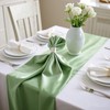 WENSINL Pack of 50 Sage Green Satin Chair Sashes Bows