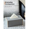 Cloudever Tissue Box Holder Cover Rectangular, Modern PU Leather Decorative