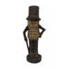 Planters Mr. Peanut Cast Iron Bank With Painted Rusted Antique