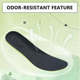 Insole for Men Memory Foam insolesoft Cloud Insole Cushion Shock Absorbinginsole for Women Breathable and Helps Prevent Tired Deodorizing Insert for Sports,Hiking(Black，XL)