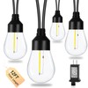 SWEIFI Outdoor String Light S14 Retro Transparent Light Bulb Anti-Fall