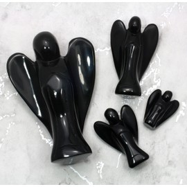 Black Obsidian Celestial Angel - Small (30mm)