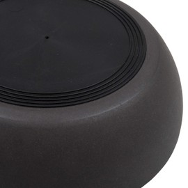 District 70 - Bamboo Dog Bowl - Dark Grey - Large: 21 x 21 x 6.3 cm (1,600 ml)
