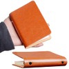 2-Pack 6 Ring Binder Cover, Leather A7 Binder Notebook Cover
