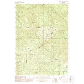 YellowMaps Abbott Butte OR topo map, 1:24000 Scale, 7.5 X 7.5 Minute, Historical, 1989, Updated 1990, 26.9 x 21.9 in - Tyvek