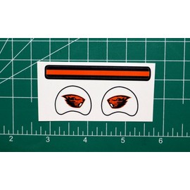 Oregon State Beavers *DIECUT DECALS ONLY* Football Gumball Helmets Mini OPI OSU