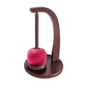 YZROHYI Wollabwickler Holz,Magnetischer Wollknäuelhalter,Wollhalter Drehbar,Wollhaspel Rotierender,Wooden Yarn Spool Rack,Garnhalter Wolle Halter für Stricken,Yarn Holder,Wolle zum Häkeln Zubehör