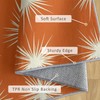 Orange Atomic Throw Rugs for Entryway 2x3