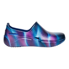 Anywear Streak Step-in - Zapatos de enfermera para mujeres y hombres, zapatos de cocina EVA resistentes al aceite y antideslizantes, zapatos de trabajo, Deep Base, 22 cm