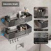 Voldra Shower Caddy Suction Cup, 2 Pack Shower Shelves for